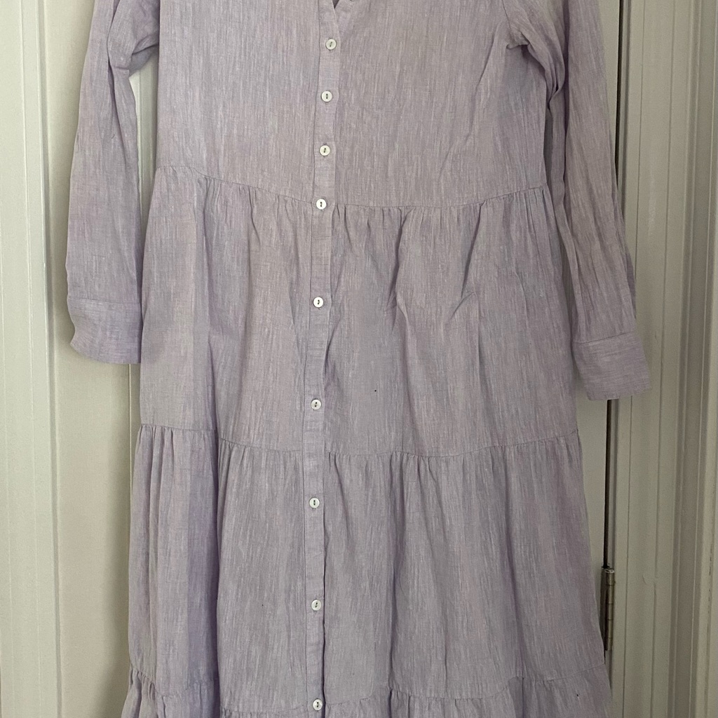 Alice Walk Linen Tiered Midi Dress — image 2 of 2